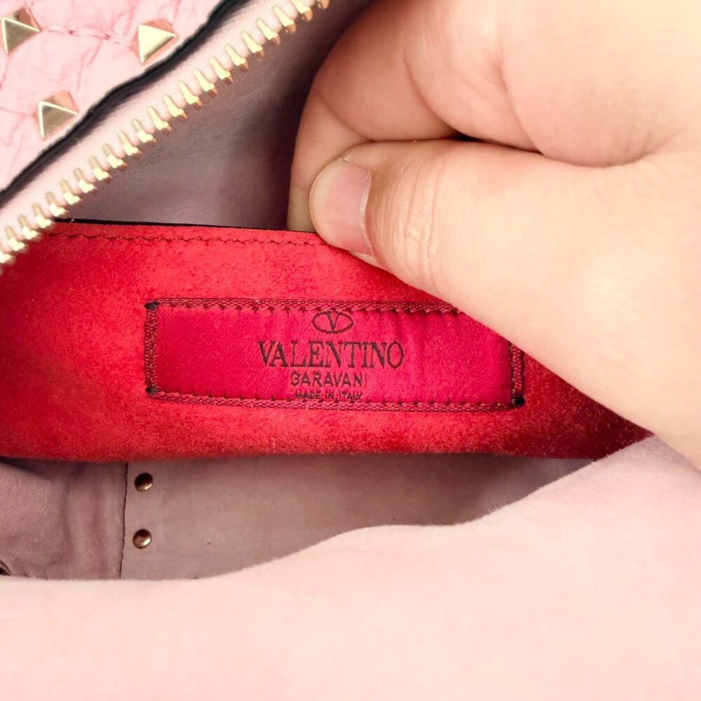 Authentic Valentino Pink Rockstud Mini Backpack Bag - Picture 12 of 12